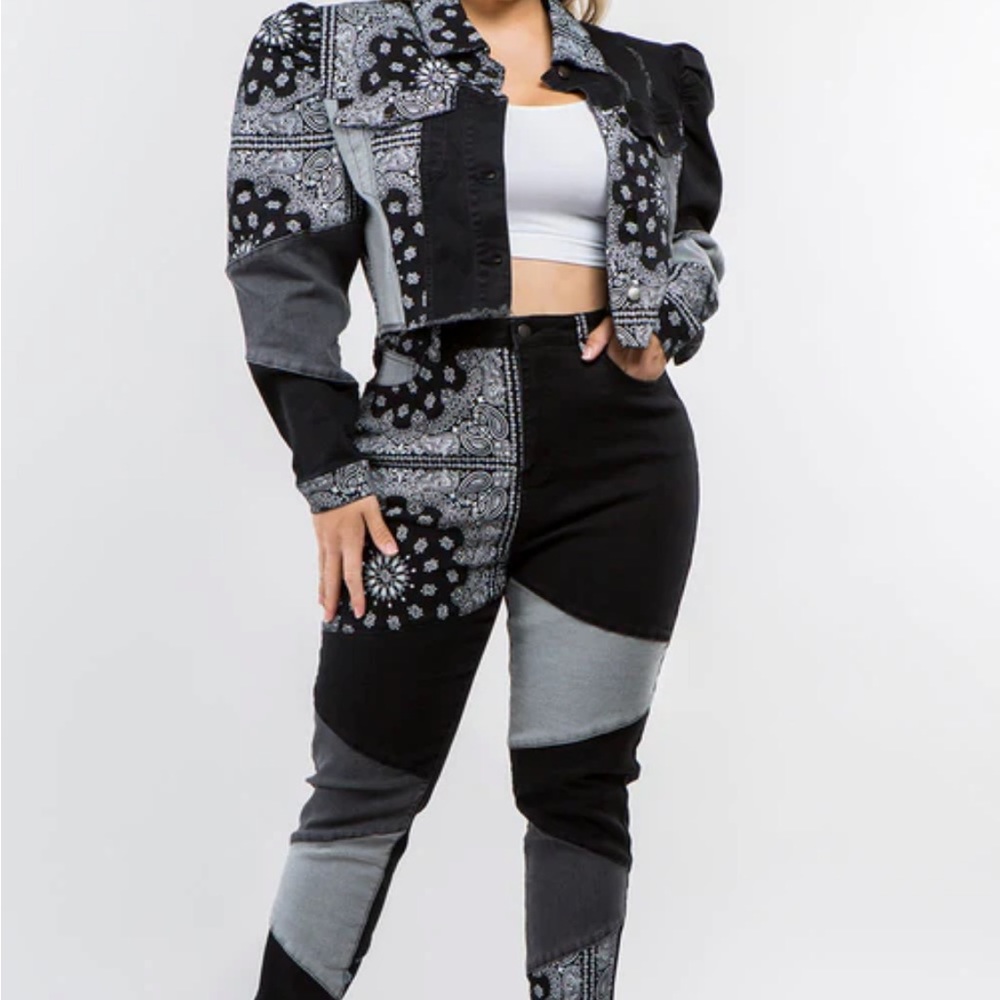 Paisley print Pants set